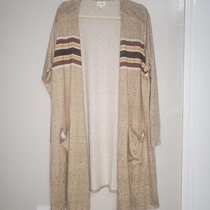 LuLaRoe Caroline Brown/Tan/Cream 2X New w/o Tags!
